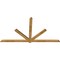 Ekena Millwork Kennewick Rough Sawn Timber Gable Bracket, Western Red Cedar, 96"W x 52"H x 2"D x 4"F, 13/12 Pitch GBW096X52X0204KEN00RWR - alternate 5